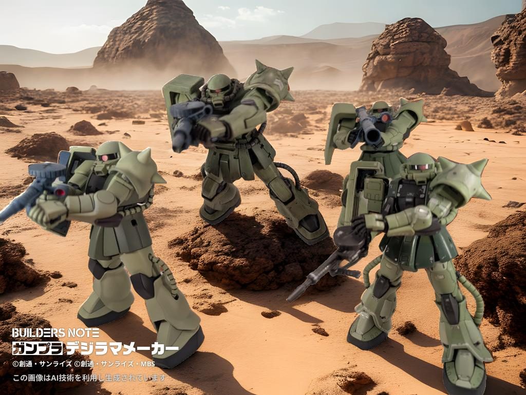 ザクが増えるのが嬉しいです。まだまだ増やします😁先日、ガンダムベース大阪に初めて行ってきまして、また量産型ザクを買いました。ついでにソラリ機とか言うザクも。ウワサでは聞いてましたが、中国人らしきおばちゃん達がカゴいっぱいにガンプラを買いあさってる姿はちょっとヒキました。なんかイヤな光景だったなぁ…(zaku-kao4)