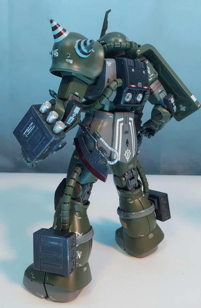 最期にJ型うしろ バックパックのバーニアもメタルバーニアを使用「私のケツで何する気よ!」