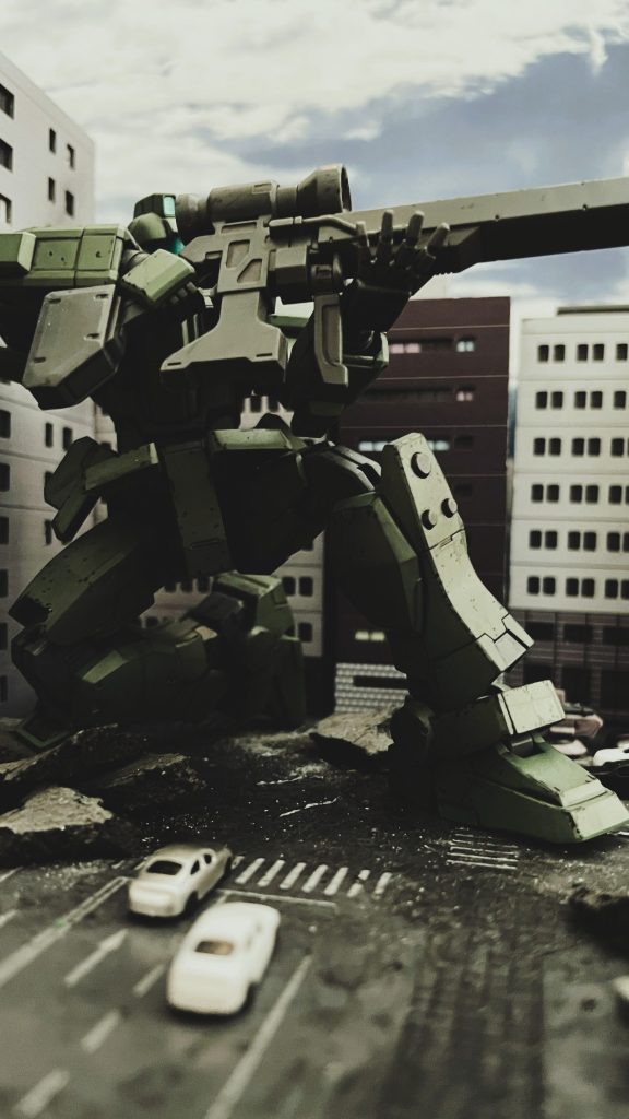 昼間背景でやや引き気味からのアングルです。