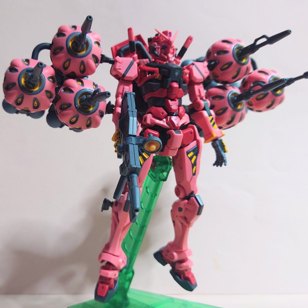 HG 赤いガンダム ビット×6 塗装済み完成品 ガンプラ HG赤いガンダム(ビット6機装備)｜@tanigawa152さんのガンプラ