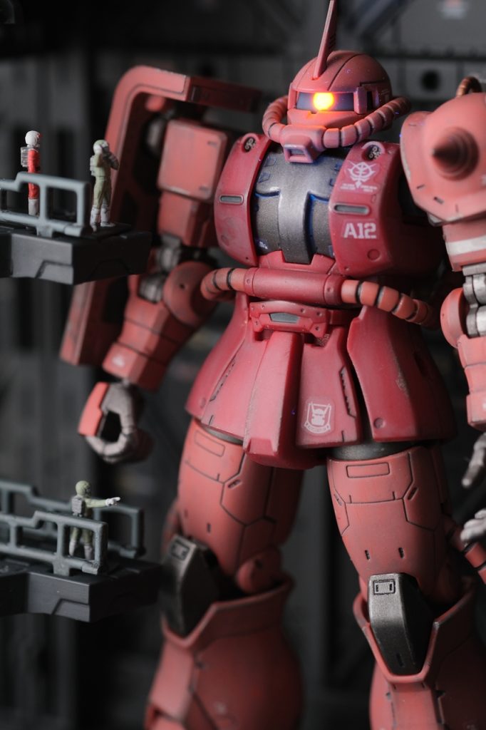 MSフィギュア01と撮影用ジオラマ「格納庫２」–8枚目/制作者：o-shino