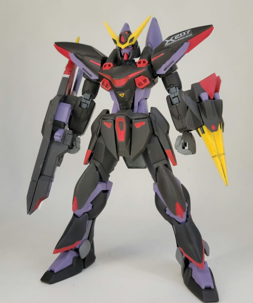 胴体や太ももが最新キットのパーツを使用したことで伸びましので、スタイルはよくなったと思います。