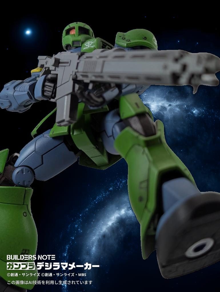 旧ザクの方がジムより強そうに見えるのはザクを贔屓してるからでしょうか?(笑)