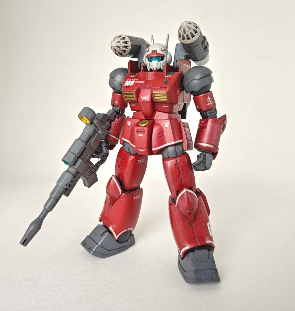 手首パーツと、ライフルに貼ったジェルレンズパーツ以外は、怒涛のストレート組です。あ、、、ヤスリ掛けで失敗したので、耳もアフターパーツと交換していますた。。。