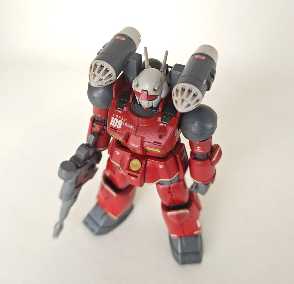 赤はブリビアスレッド。良い赤ですが、これ一発だけでは深みは出ない証左。