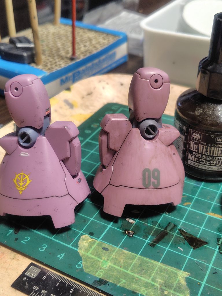 ウォッシング前後。