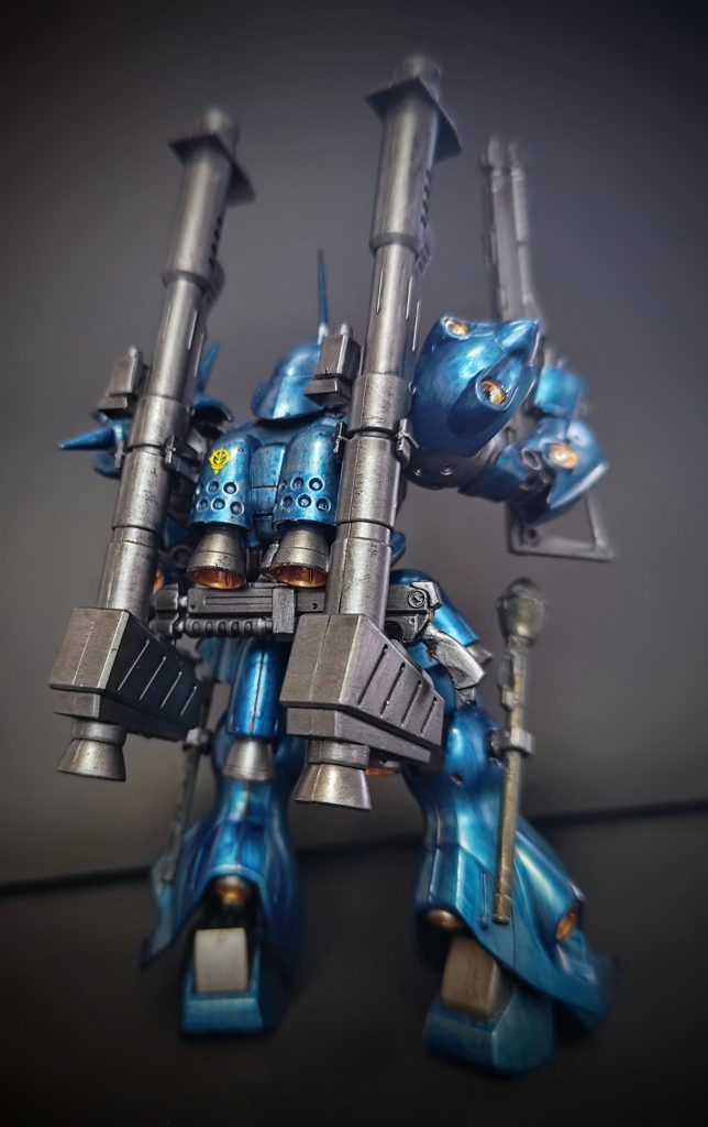 背面カット（別カット）。私の息子は、私が作った作品の中でこのケンプファーが一番好きとのことでした！（単にケンプファーが好きというだけの選定理由のようですがww）