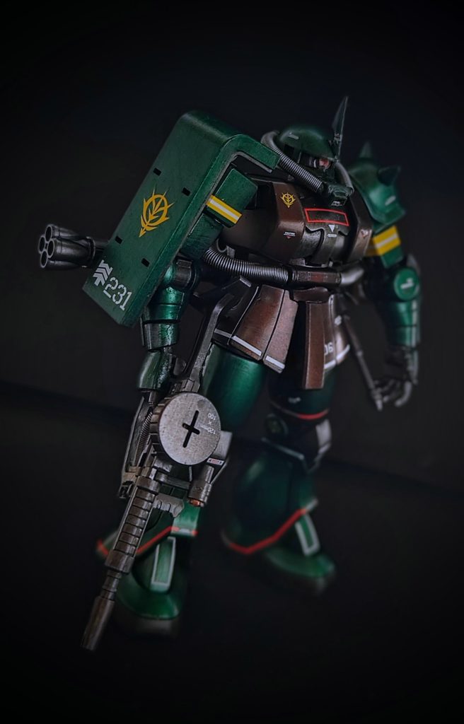 前面カット。塗装はシタデルカラーの筆塗り、デカールはキット付属のものを使用しています。