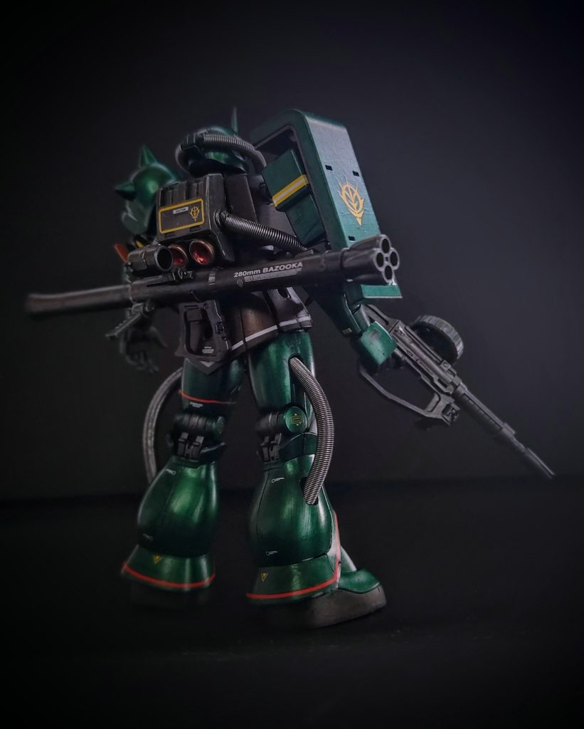 背面カット(別アングル)。パイプの処理以外は迫力ある仕上げになって気に入っていたので、不本意の部分もありつつも投稿してしまいましたww