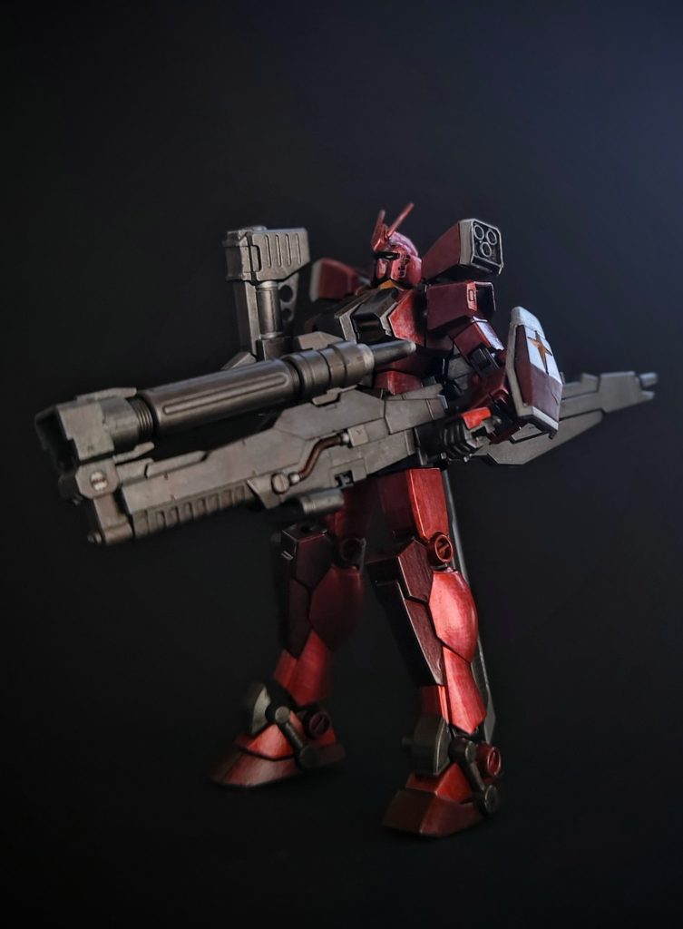 前面カット。キットについていた武器類は気に入った(大型武器好き)ので、すべてそのまま持たせています。