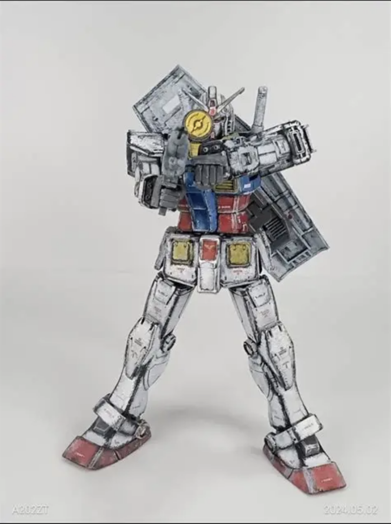 HGオリジンガンダムは前期型と中期型のコンパチなのですが、両方の好きなトコをつまみ喰いしました。