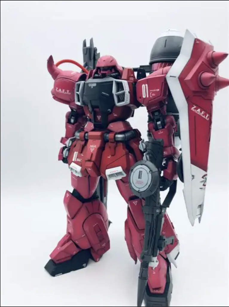 シャアザクにも使える機体色。MGシャアザクも積んでるので、調合したカラーは参考にできますね。いつ作るかわからないけど😓