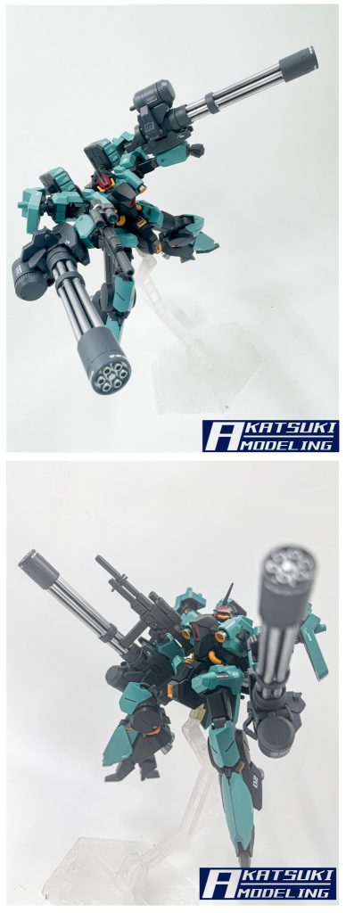 HG 1/144 AMX-014R リーベン・ヴォルフ　(AOZ Re-boot Ver) ダブルガトリング装備　–3枚目/制作者：アカツキモデリング