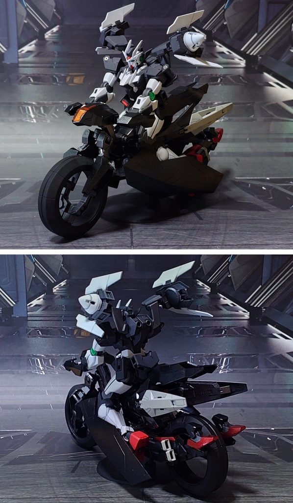 騎乗しての前後ろ。