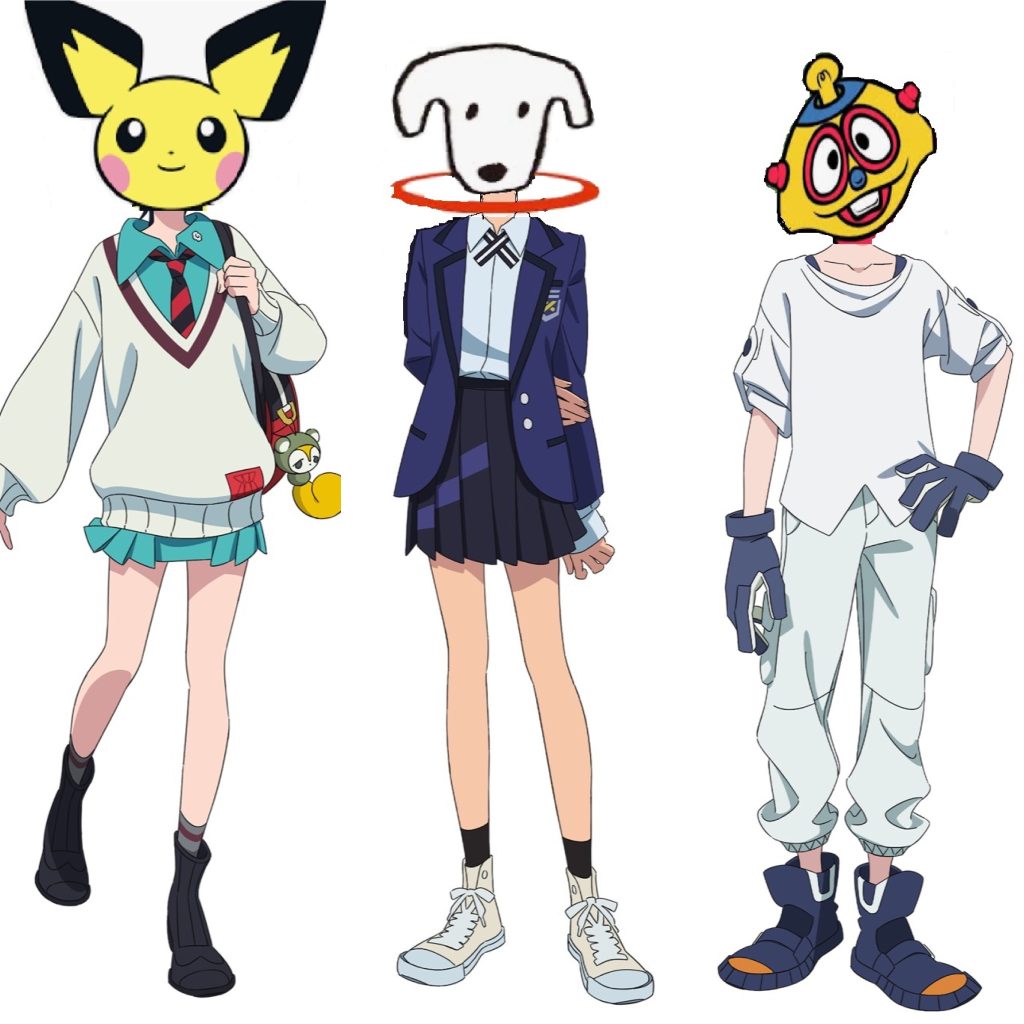 カラテ・ユズリハ(ピチュ)本名、カラテ・ユズリハ。女子高生。平穏なコロニーの日常を、どこか偽物(パチモン)のように感じていた。ワオン…タマゴロー・イマイ…マルイダ・クルス(本作のキーパーソン、黒歴史ガンガルの生みの親)アリイダ・クルス(黒歴史ガルダンの生みの親)あと…シャロンの薔薇はシンロンの玉です笑 