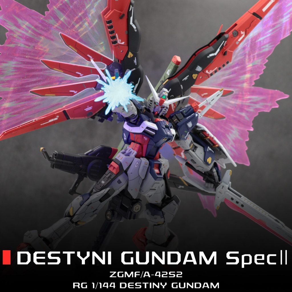 RG 1/144 デスティニーガンダムspecⅡ リペイント品 RG 1/144 デスティニーガンダムspecⅡ リペイント品の通販 by