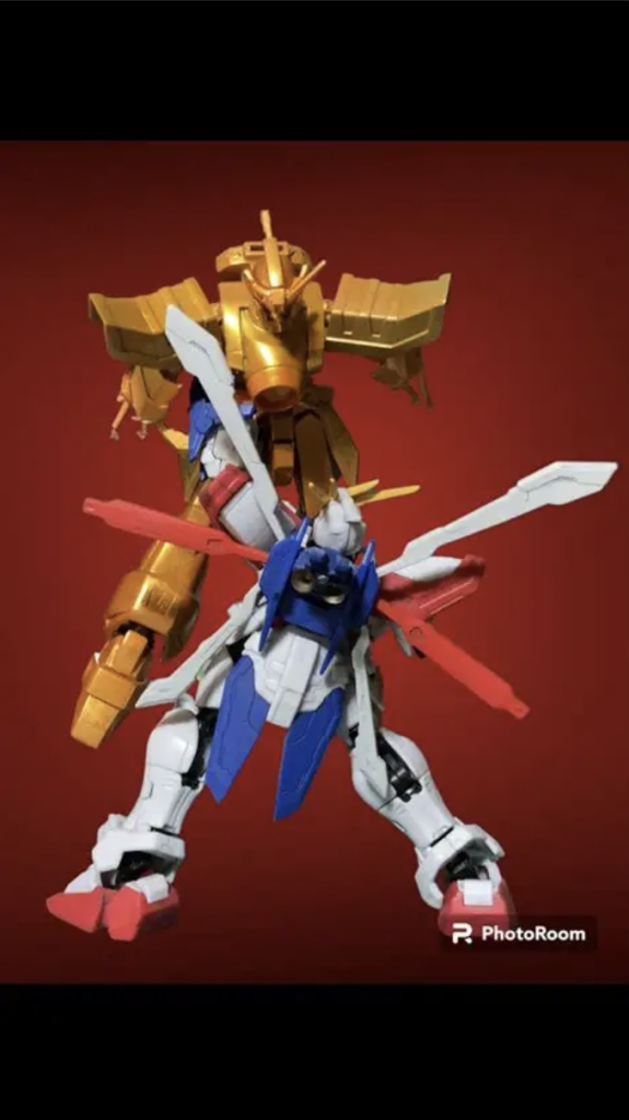 制作途中に撮って背景いじった写真。屈指の熱いガンダムファイト。いつかこのシーンを再現したいと思っていたので完成できてよかったです♨️( * ◜ω◝ )すまんなドラゴンガンダム