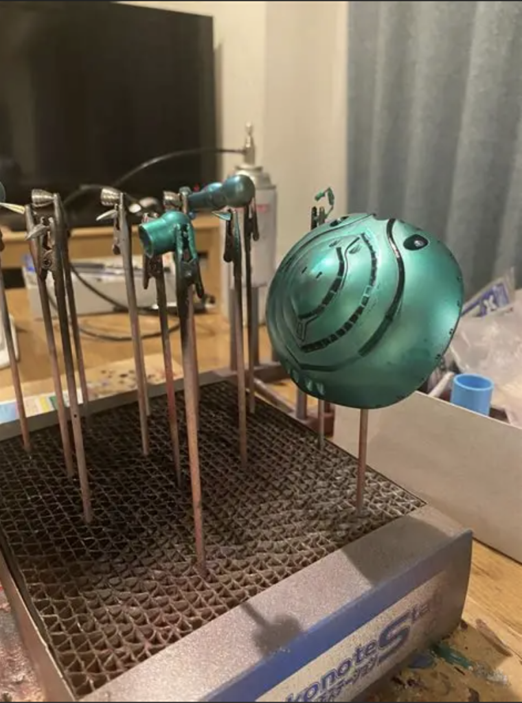 モノアイレールあたりのマスキングが大変でした。