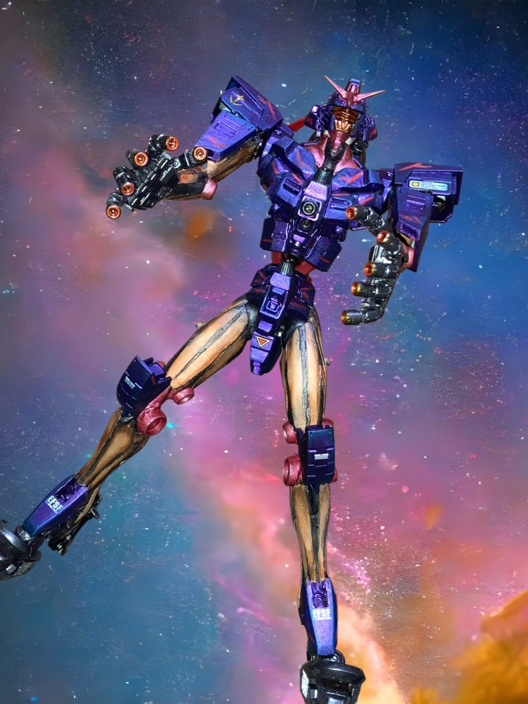 いゃーん丸裸の状態。例の進撃の筋肉は極薄プラ板を貼り付けてからスポンジ、ウェザリングマスターなどでグラデーション塗装してます。