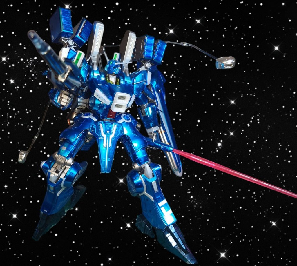 ガンダムMk-V　メカニカルコアメッキ風塗装–5枚目/制作者：フィン工房