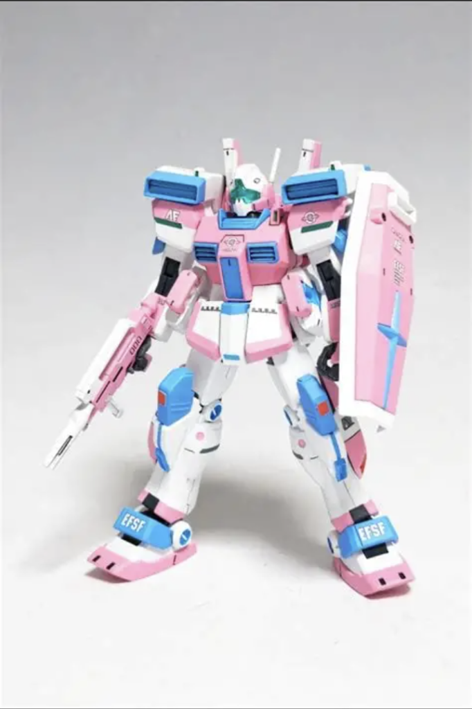 組み立てしやすいキットでした😆ガンダムベースで売っていたジムのセットからジムⅢを作りました。