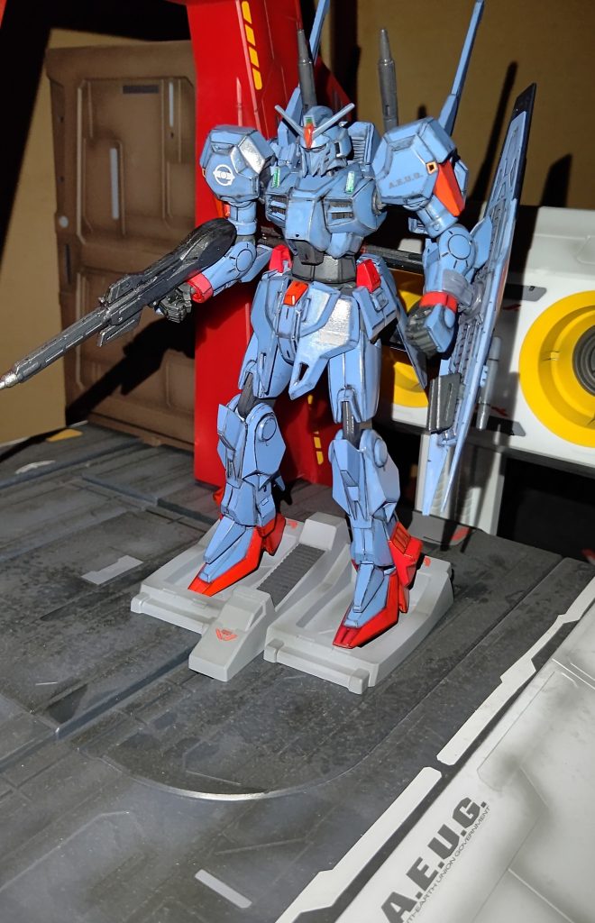 そして今回も、アーガマのカタパルトデッキを使って、撮影しました😊ガンダムMk−III、行きます!😃