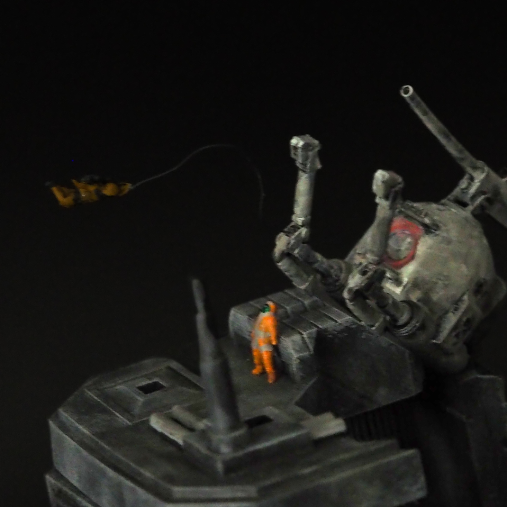 ノーマルスーツの人は1cmしかないので、プリントするのも塗装するのも少し大変でした。