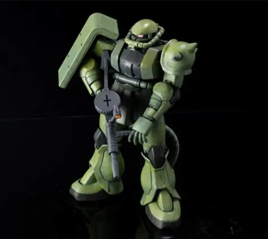HGUC リバイブ版ザク(筆塗り)