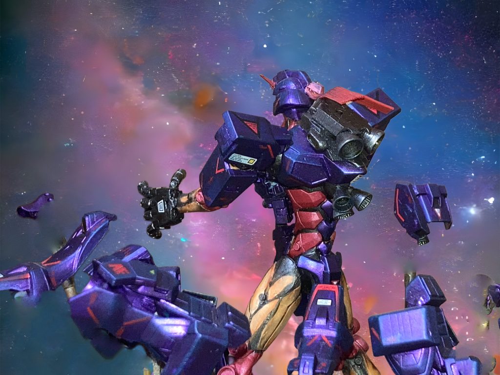 パージの背中側。背中側の色分けが個人的には気に入ってます。