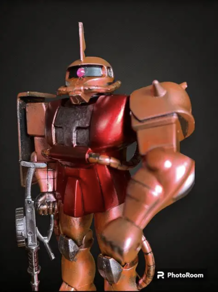 モノアイは百均のキラキラシールです