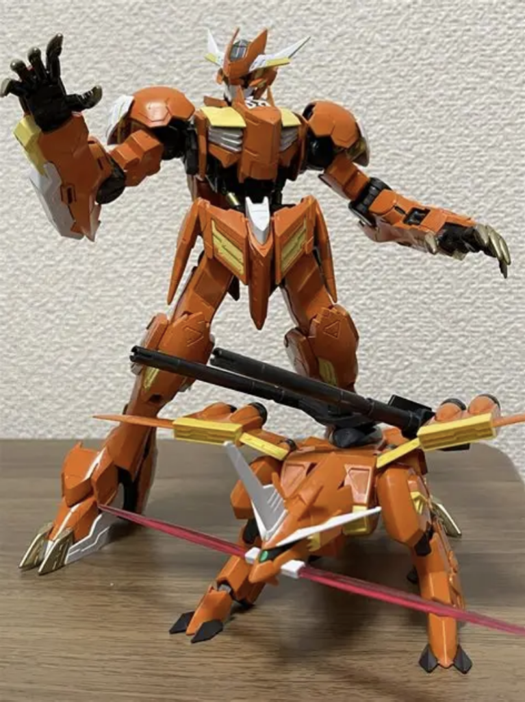 偽ラゴゥと真ラゴゥのツーショット!ビームサーベル展開‼︎このツーショットがしたくて買ったようなもんですねw