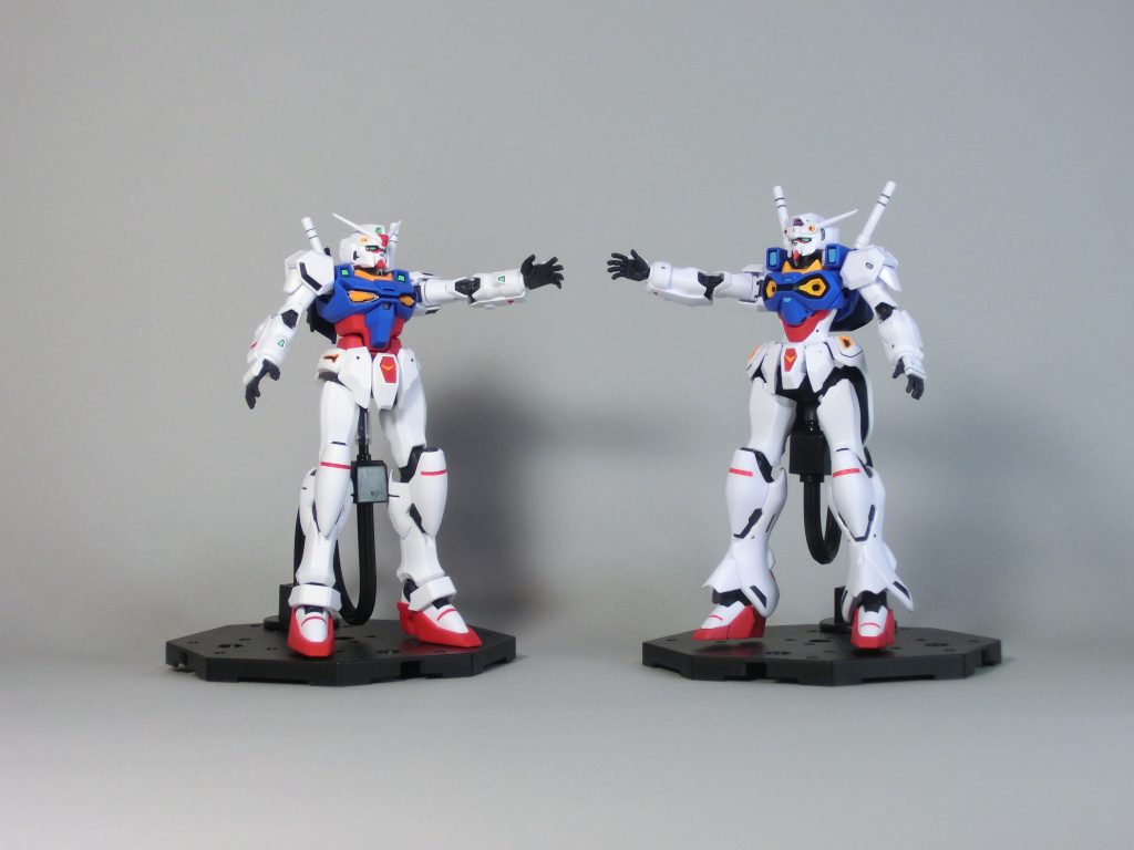 エンゲージゼロと共に白 GX1クールホワイト(クレオス)赤 GX3ハーマンレッド(クレオス)青 VO-02アイスコバルトブルー(ガイアノーツ)黄 H24オレンジイエロー(クレオス)青紫 328ブルー FS15050(クレオス)グレー HUG07ファントムグレー(水性ガンダムカラー)ラインの赤 H3レッド(クレオス)メインカメラ等 107蛍光イエローグリーン(ガイアノーツ)