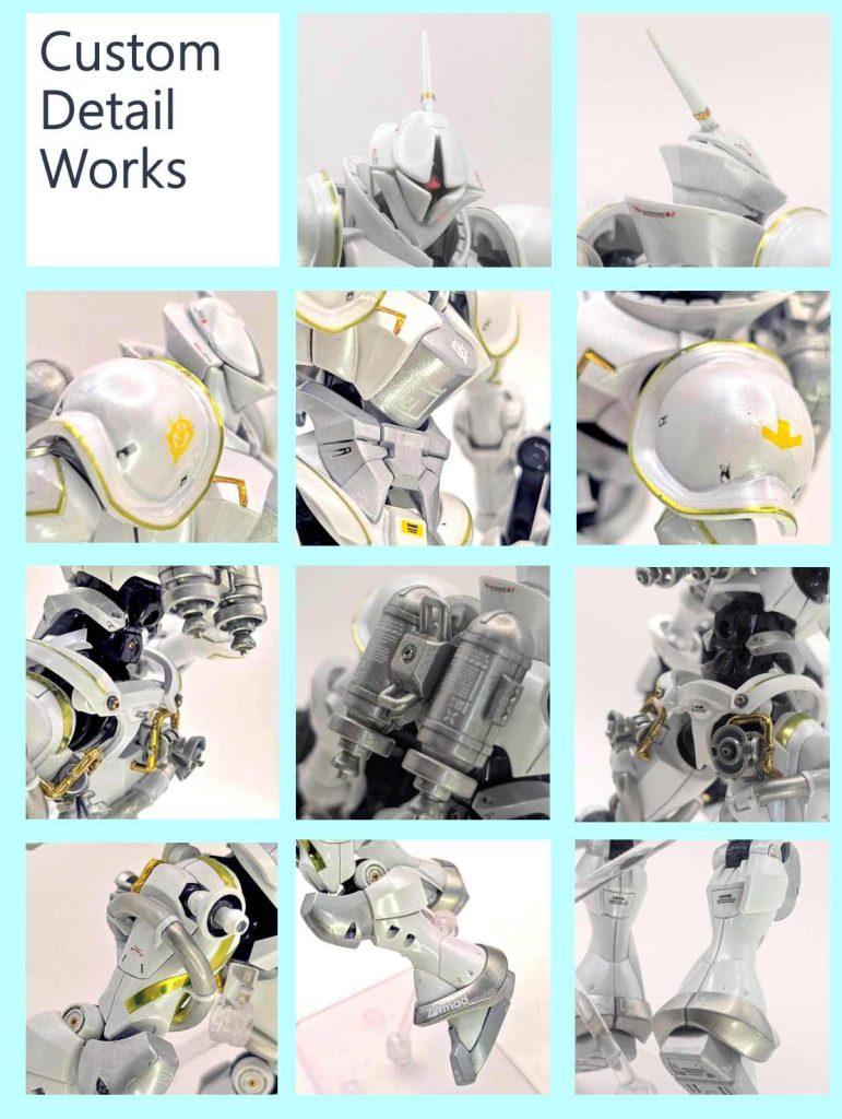 エグザベ専用ギャン（ハクジ装備）パール仕上げ–2枚目/制作者：しうまい