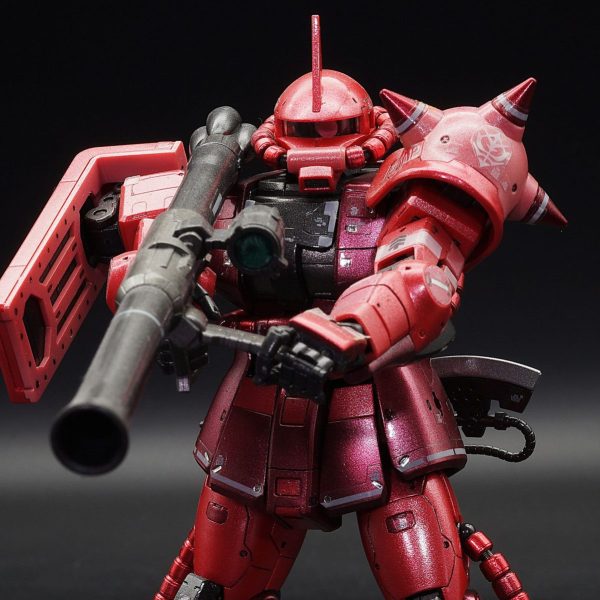 RGシャア専用ザクメタリック塗装