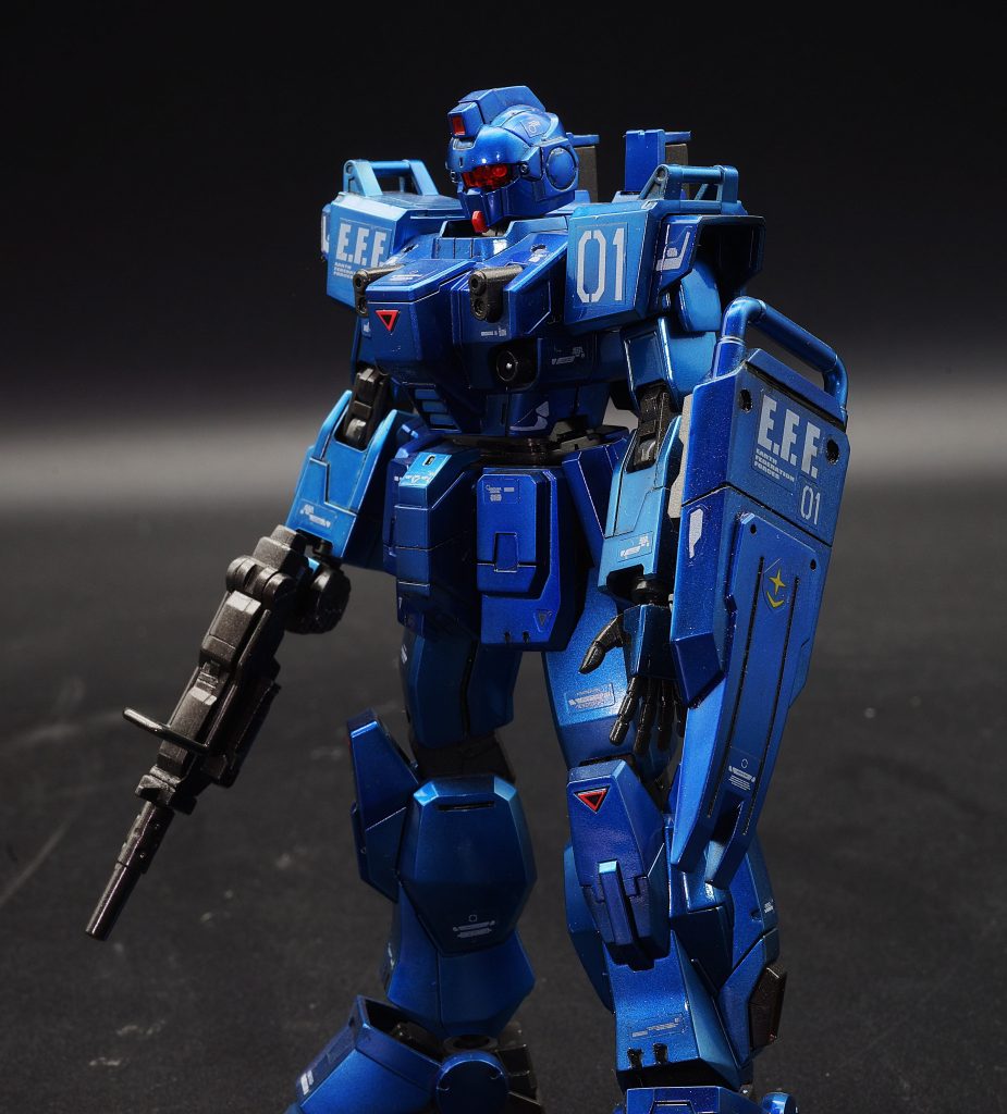 HGブルーデスティニー1号機メタリック塗装