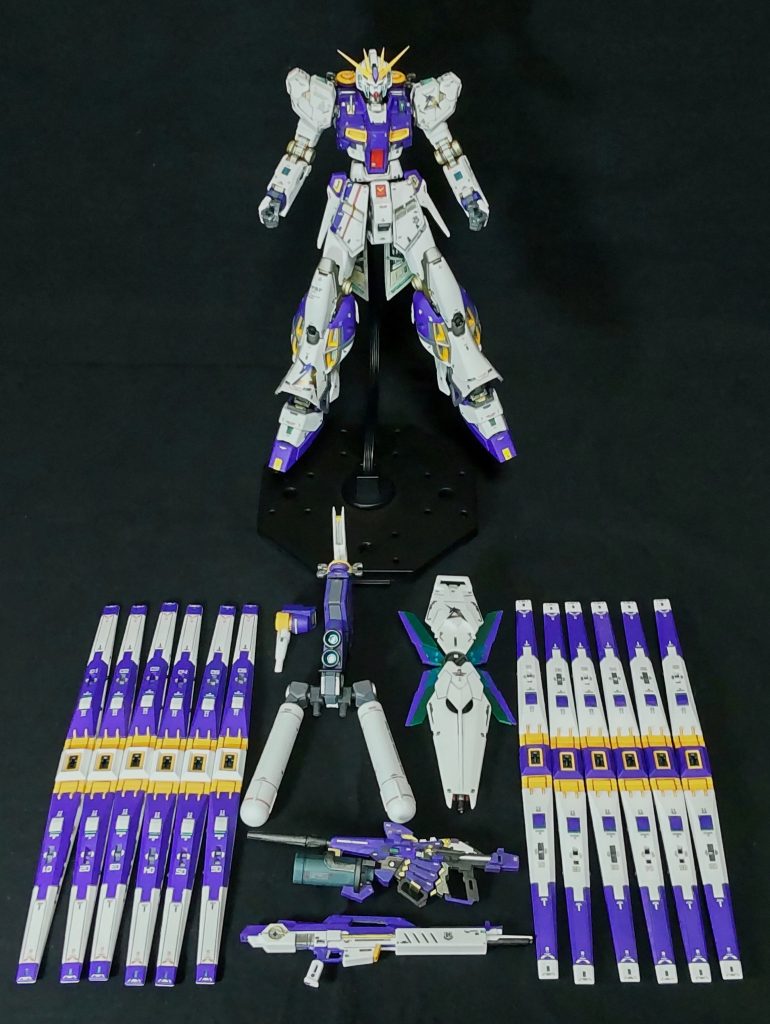 最後は、今回作成した武装一式。この流れで次はHWS❓️❓️❓️😆最後まで見て頂きありがとうございました。