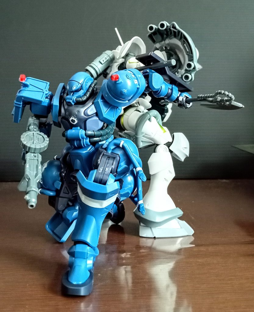 ギャン(GQ)＋軍警ザク–5枚目/制作者：フィル|ω•)ﾁﾗｯ✨