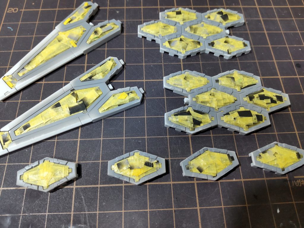 貧乏性なのでマスキングテープは何度か使いまわします。