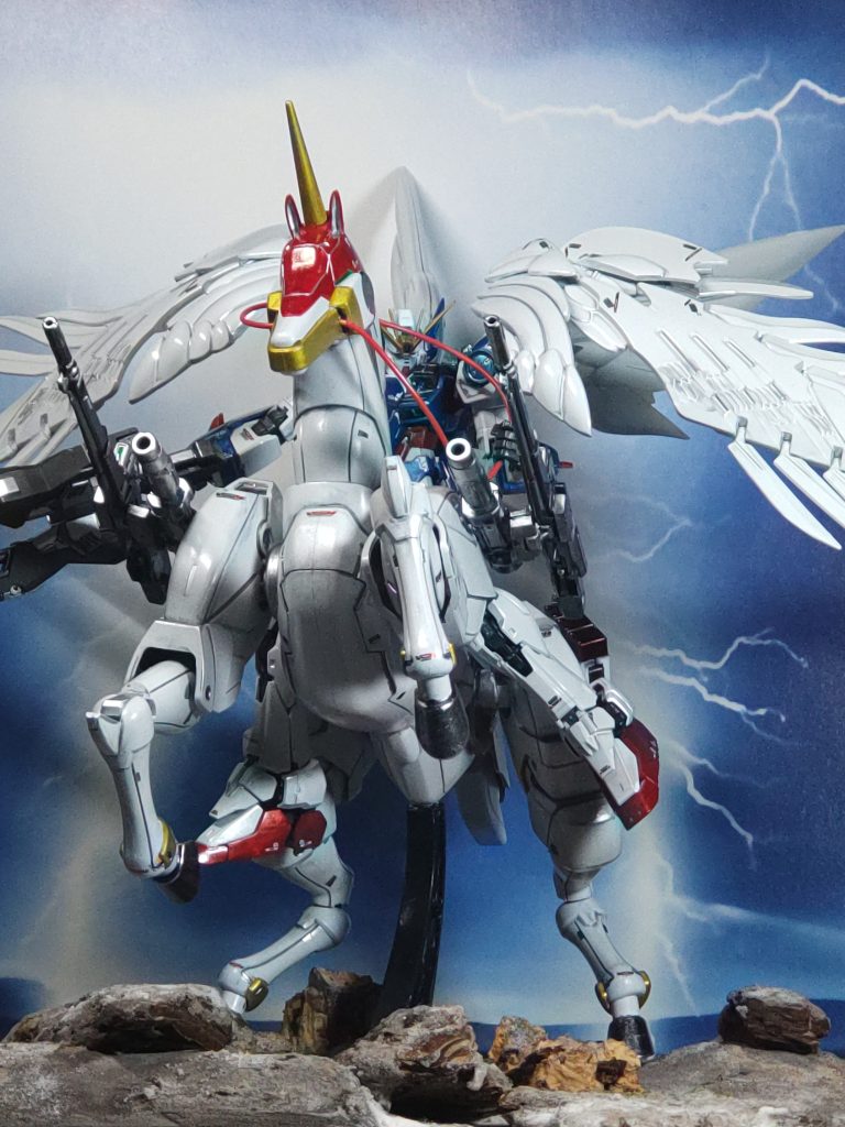 WガンダムゼロEW on 風雲再起　Wガンダム大勝利❗️希望の未来へJUSTCOMMUNICATION‼️