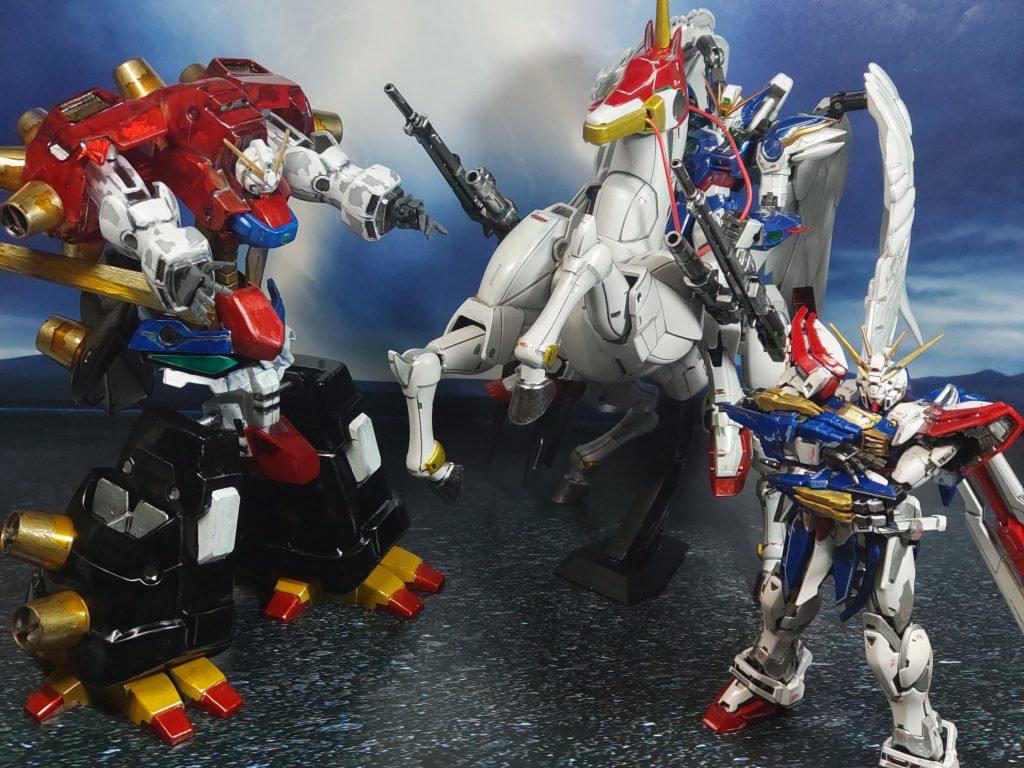 使ったキットRG ウイングガンダムゼロ EW風雲再起RG ゴッドガンダム HG デビルガンダム(クリアカラー)