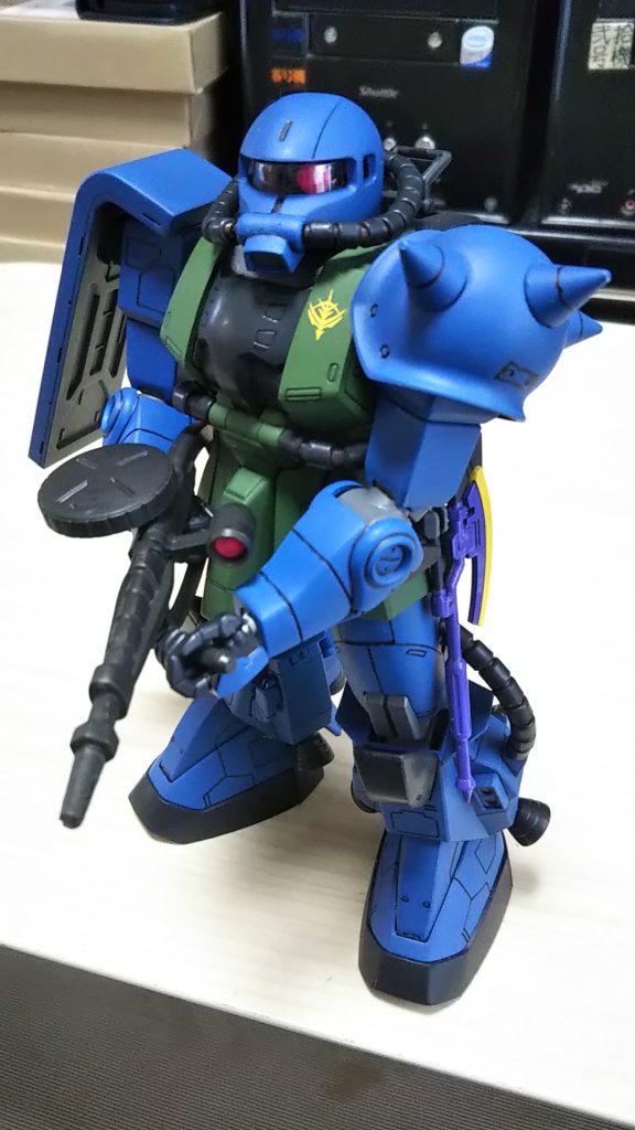 25年以上前に制作したver1.0💦(ゲルググとか参考に独自の塗り分け💦)