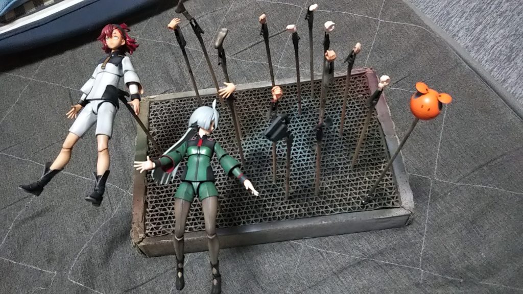 つや消しスプレー吹いたところ