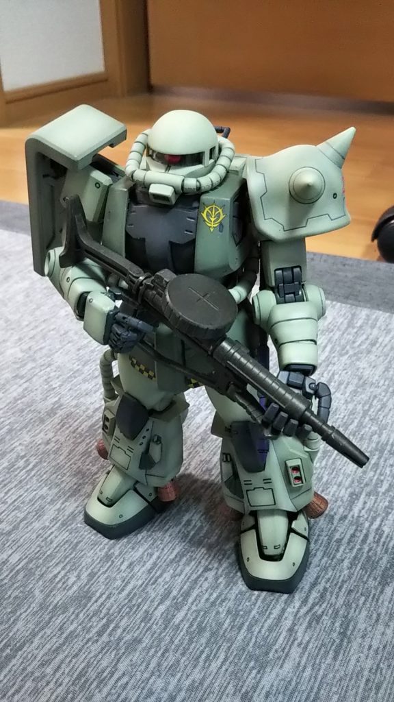 ザクマシンガン装備💦