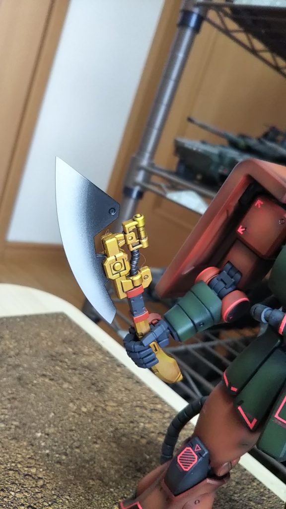 専用の手斧💦(ドズル兄さんのまね?)