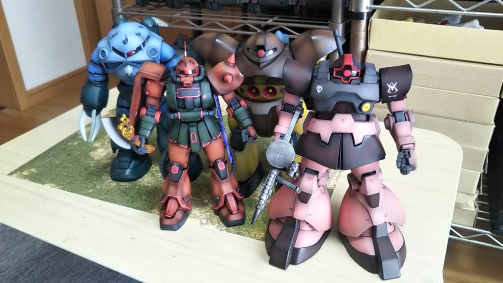 今週（土日月）のエアブラシ塗装の成果来週はワンフェスのためうまく塗装できるは謎です