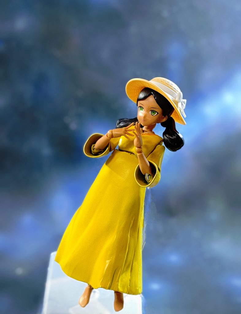 スカートプラ板をヘアアイロンでふにゃらせて前後貼り合わせて作りました。表面処理でポリパテ盛ってはヤスっての無限地獄でしたが適当なところでやめてます(笑)