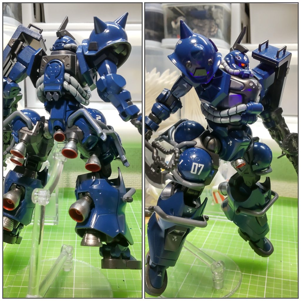 付属のシール類には手を着けず、デカール貼り貼り。控え目に。