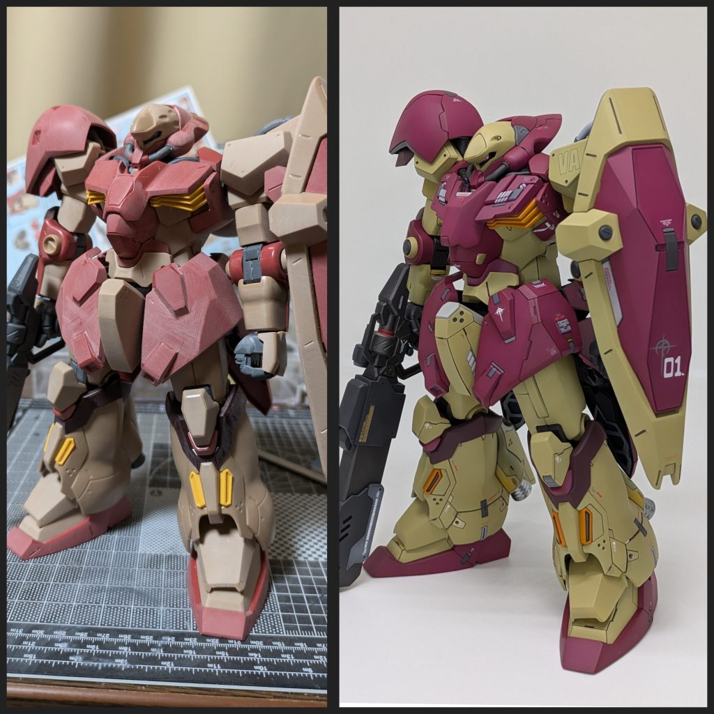 パチ組からの比較。