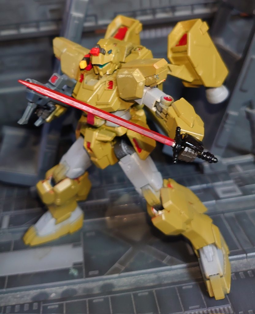 武装はジムカーディガンのライフルに変更ヒートレイピアはサーベルピック加工