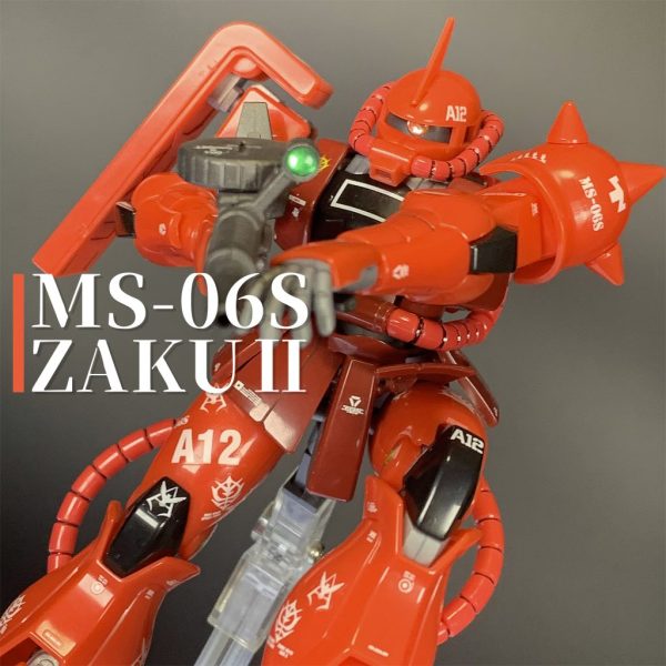 シャア専用ザクII MS-06S ZAKUⅡコンパウンド仕上げ(21stCENTURY REAL TYPE Ver.)HGUC 1/144